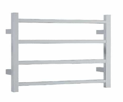 Vivo Inox Heated Towel Rail 600mm x 500mm - Satin Stainless Steel