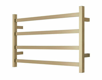 Vivo Inox Heated Towel Rail 450mm x 500mm - Satin Stainless Steel
