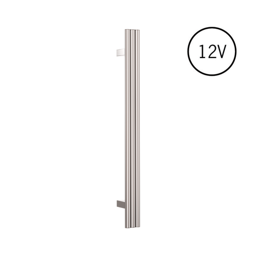 VW900 Polished Stainless Steel Triple Tube Vertical Single Heated Towel Rail