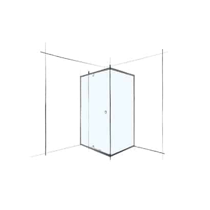 Verotti Slider Wall to Wall Shower Screen