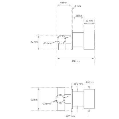 INFINITY PROGRESSIVE SHOWER OR BATH MIXER - Brushed Nickel