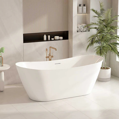 Disney Ultra-Thin Freestanding Bathtub - 1500mm / Gloss White