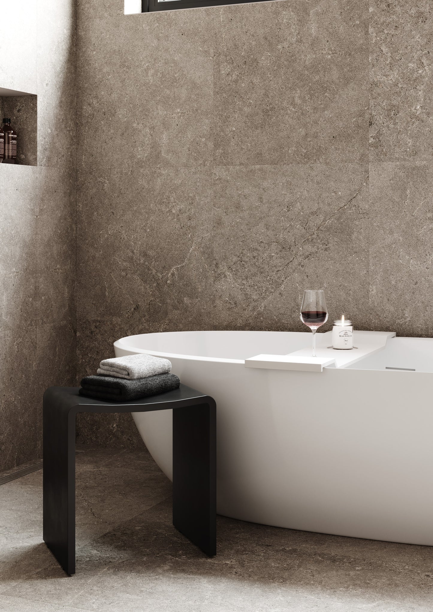 Willow Solid Surface Shower Stool