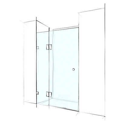 Verotti Home Frameless Wall-To-Wall 2 Panels - 894