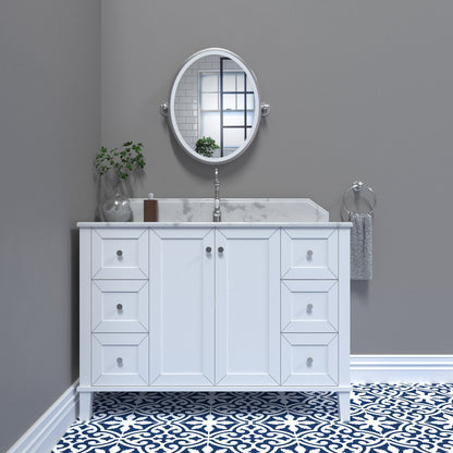 Turner Hastings Coventry 120x55 Single Bowl White Vanity with Marble