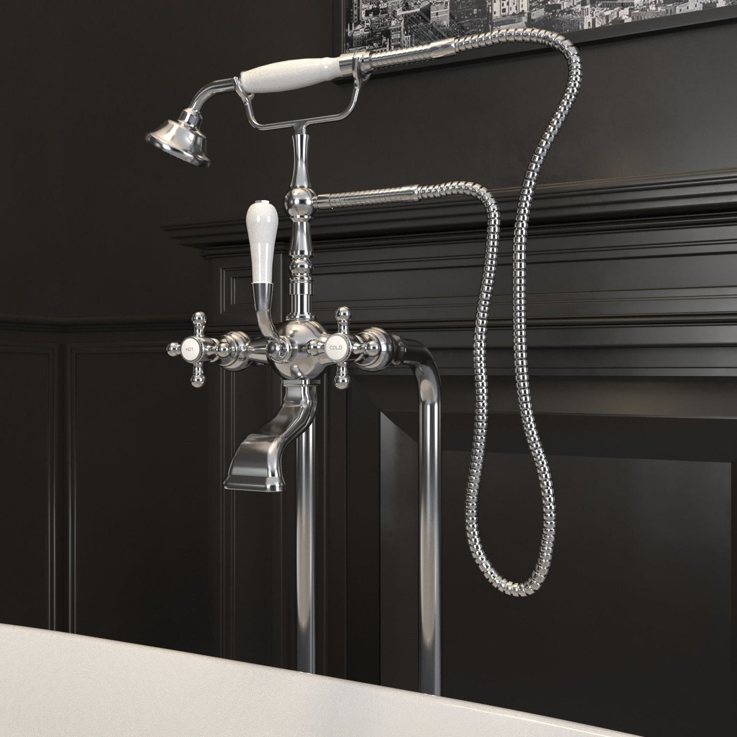 Traditional Freestanding Bath and Tapware Bathroom Package