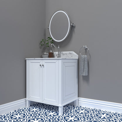 Turner Hastings Coventry 75x55 White Vanity with Marble Top