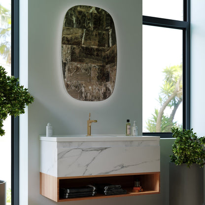 ZERO 1000MM, Callacatta,  Wall Hung