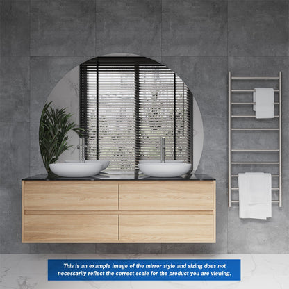 Thermogroup 1500x1100x11mm D-Shaped  Edge Mirror (Hanger Fixings)
