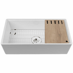 Abey Chambord Legrande Reversible 1 & 1/2 Fireclay Sink LEGRANDE-3W