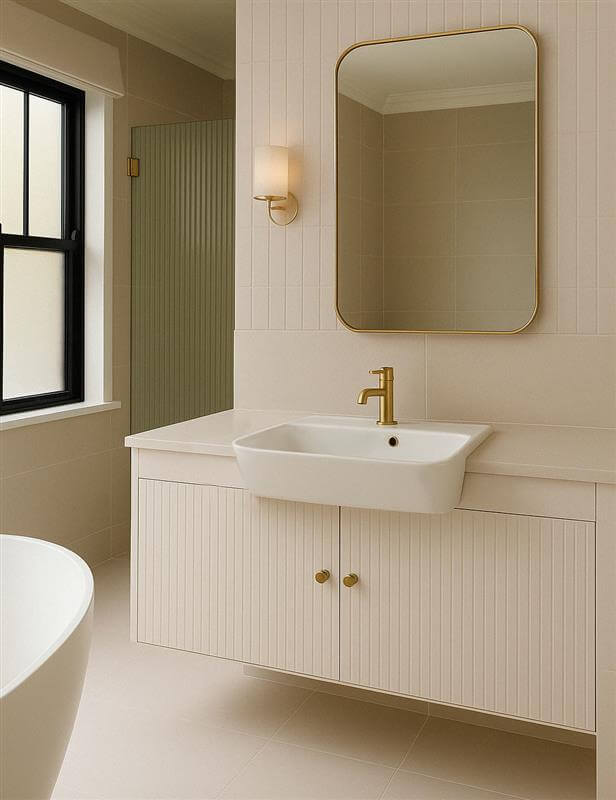 Agres 56 x 35 Semi-Recessed Basin