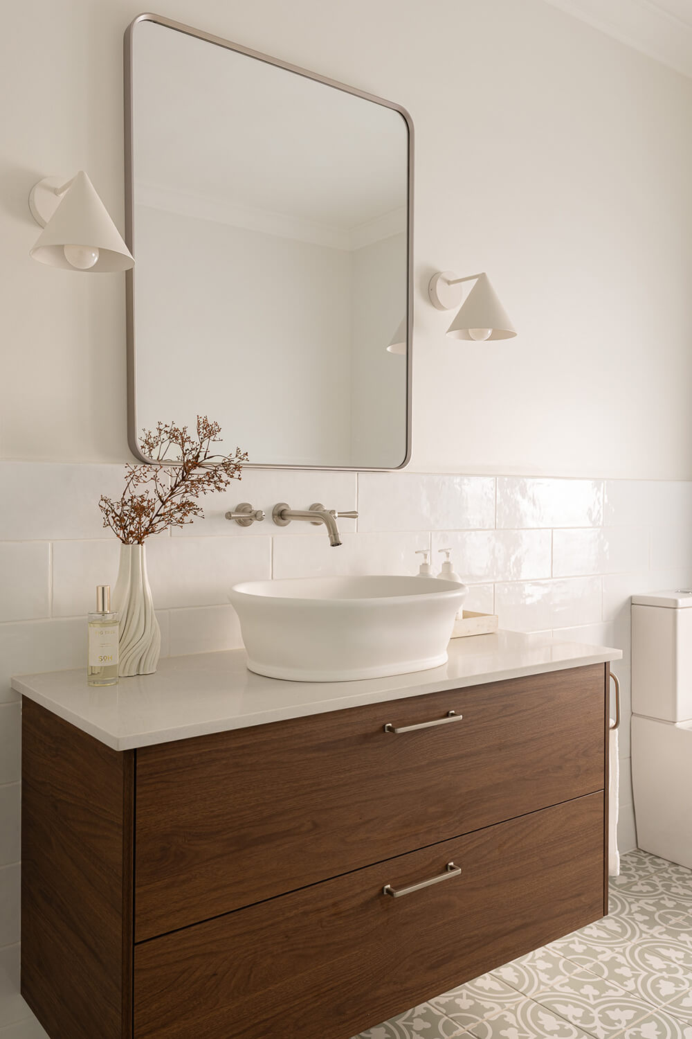 Cambridge 54 x 39 TitanCast Solid Surface Above Counter Basin-Satin Silk White
