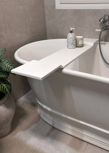 Solid Surface Bath Caddy 94 x 20 - Matte White