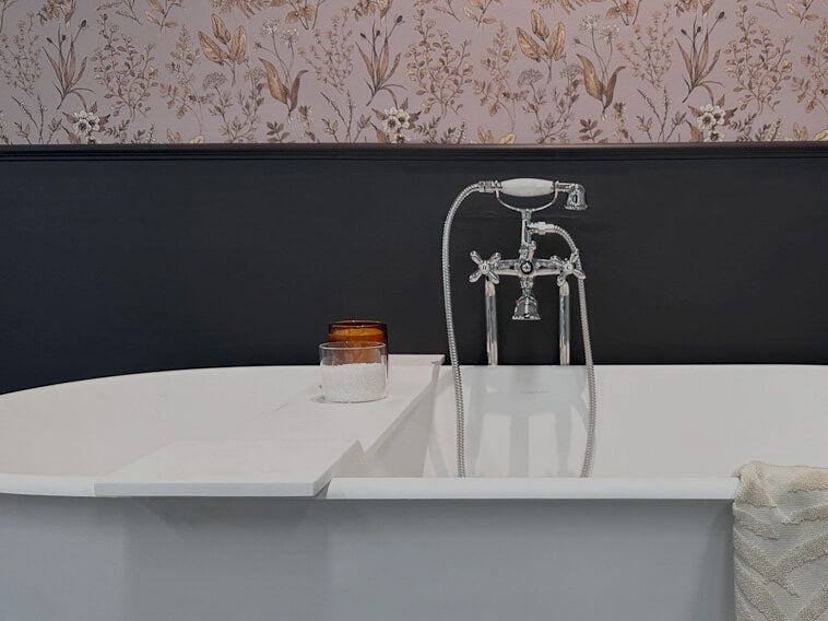 Solid Surface Bath Caddy 94 x 20 - Matte White