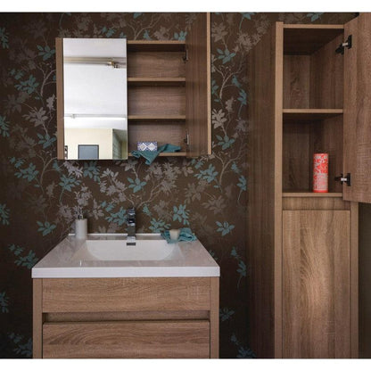 Belbagno Alexandra Mirror Cabinet  Oak 760 X 525 X 500