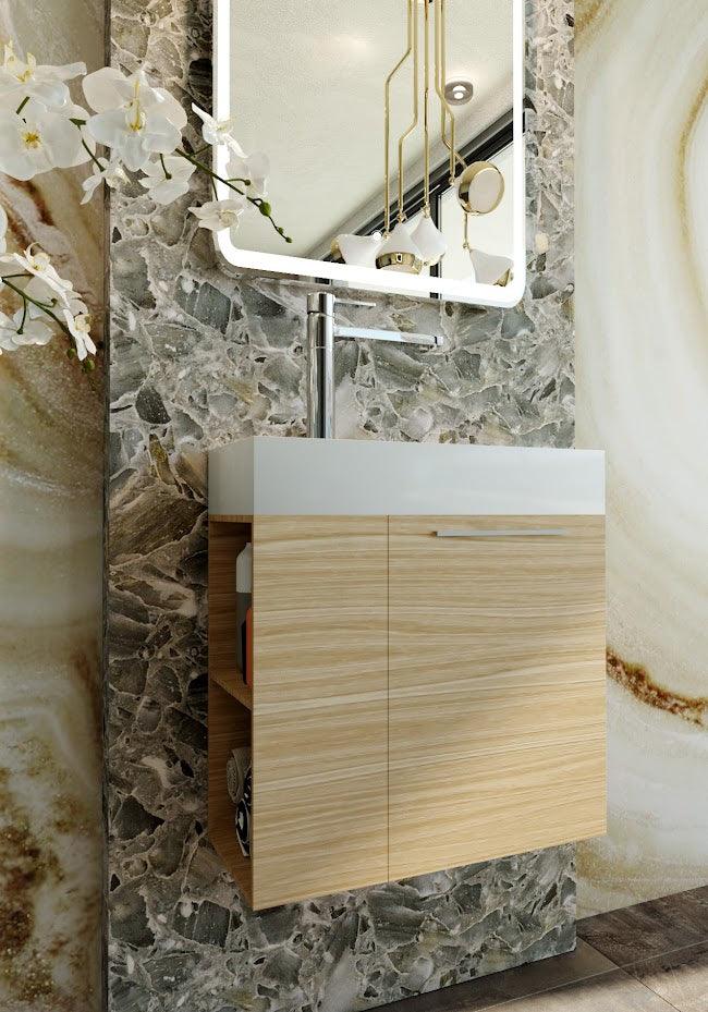Belbagno Maria Wall Hung Vanity 600X256X520mm