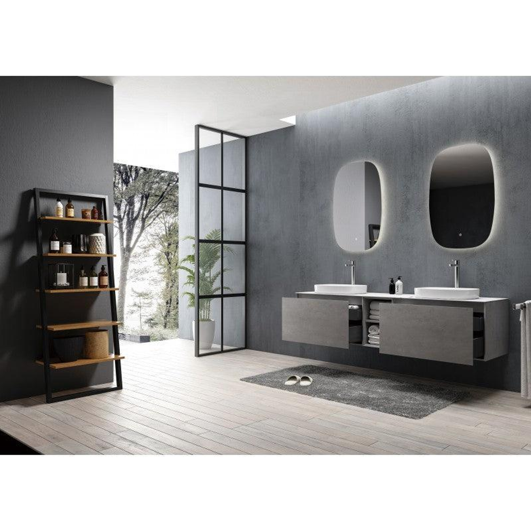 Belbagno Q-Line Backlit Led Mirror  90Cm X 58Cm