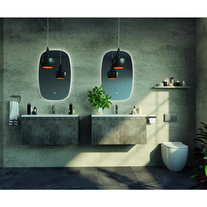 Belbagno Q-Line Backlit Led Mirror  90Cm X 58Cm