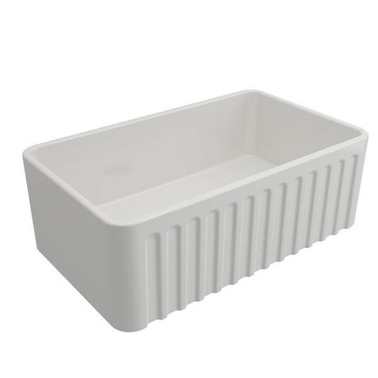 T&H NOVI 76 X 46 FIRECLAY BUTLER SINK  NO753FS-MW