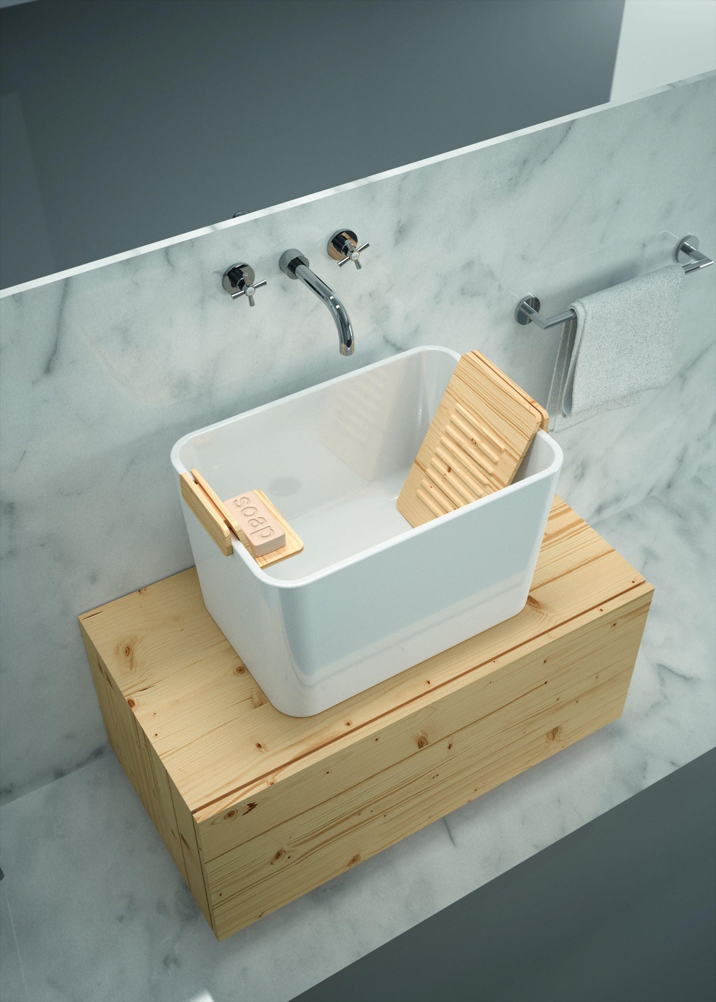 T&H TRIBO 60 X 42 FINE FIRECLAY SINK