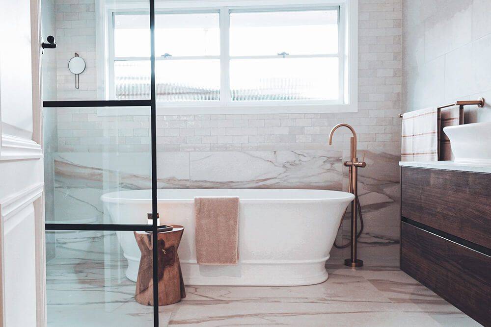 Cambridge 174 x 76 TitanCast Solid Surface Freestanding Bath - Satin Silk White
