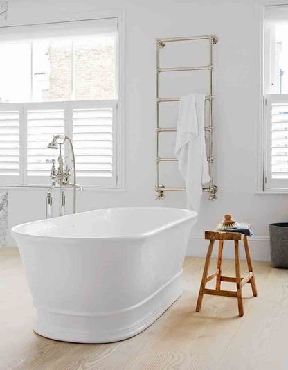 Cambridge 174 x 76 TitanCast Solid Surface Freestanding Bath - Gloss White