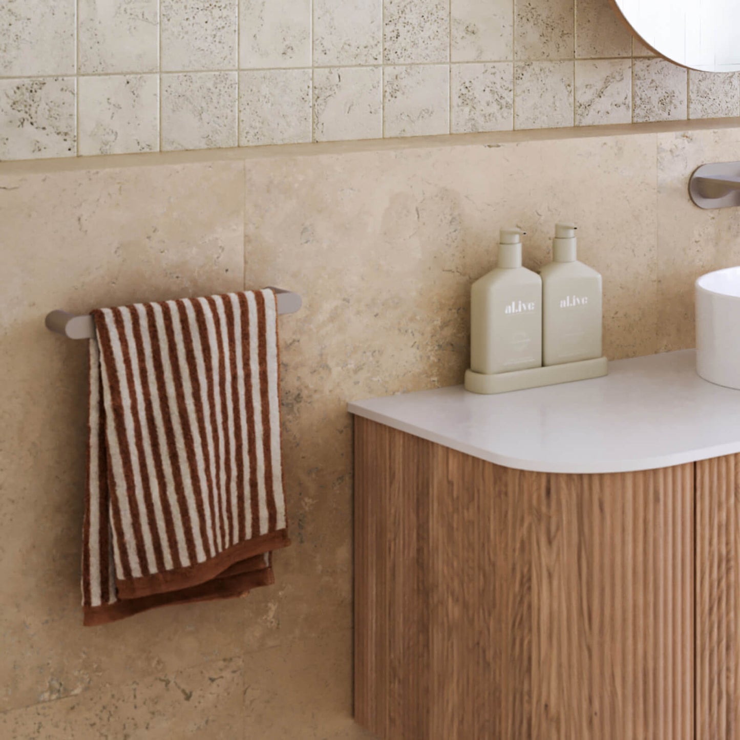 Caroma Urbane II Hand Towel Rail Gunmetal