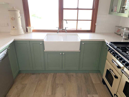 Chester 80 x 50 Double Flat Front Fine Fireclay Farmhouse Butler Sink