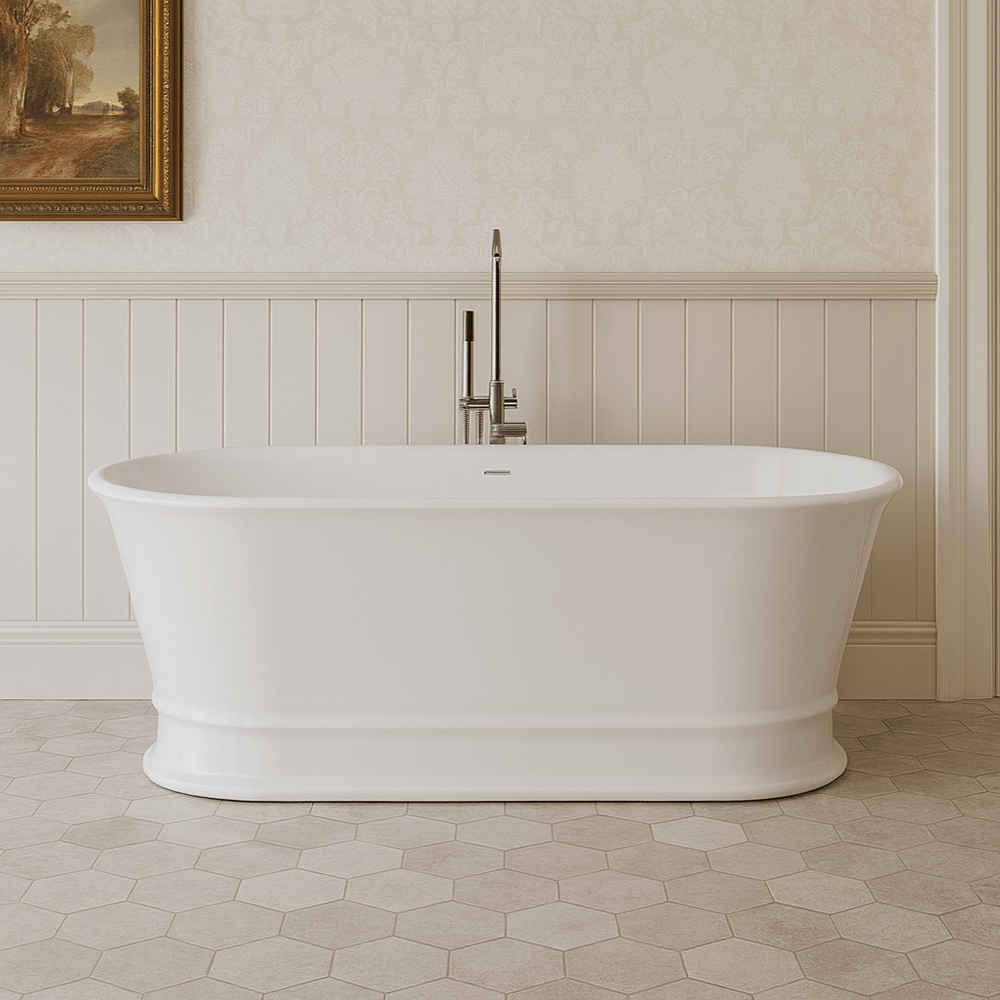 Claremont 170 x 84 MagnaCast Free Standing Bath - Gloss White
