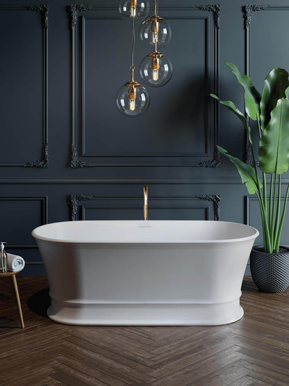 Claremont 170 x 84 MagnaCast Free Standing Bath - Matte White