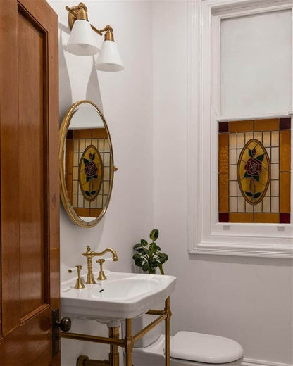 Claremont 58 x 45 Nuovo Basin Stand - Brushed Brass