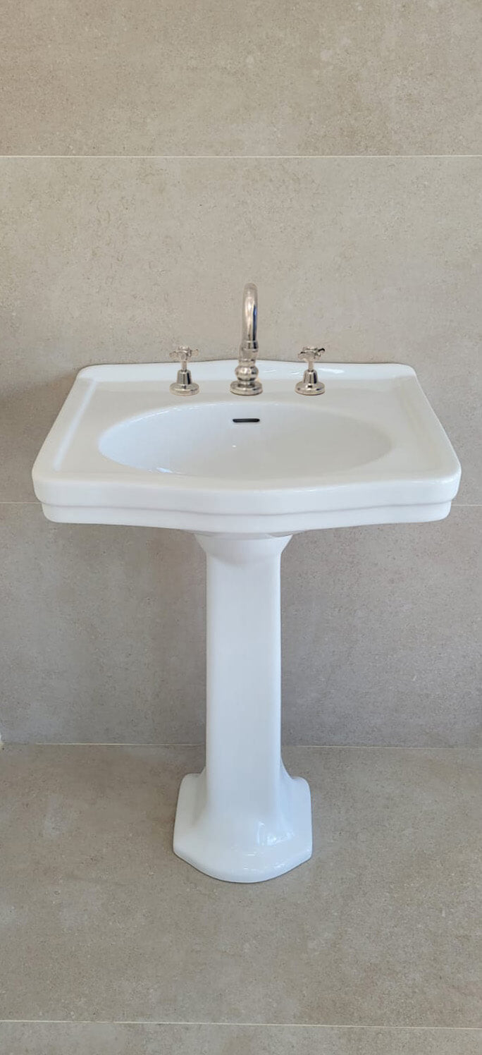 Claremont 58 x 45 Basin & Pedestal  Without Taphole
