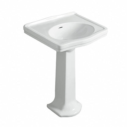 Claremont 58 x 45 Basin & Pedestal  Without Taphole