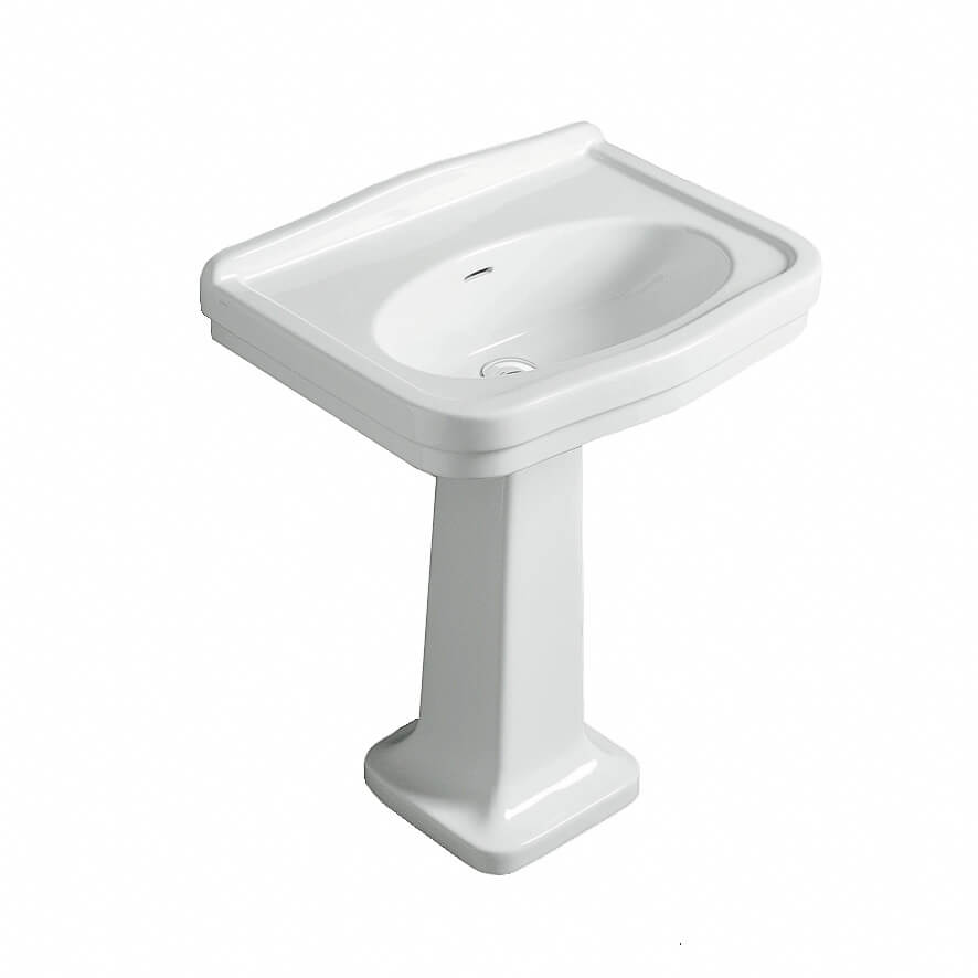 Claremont 68 x 51 Basin & Pedestal without Taphole