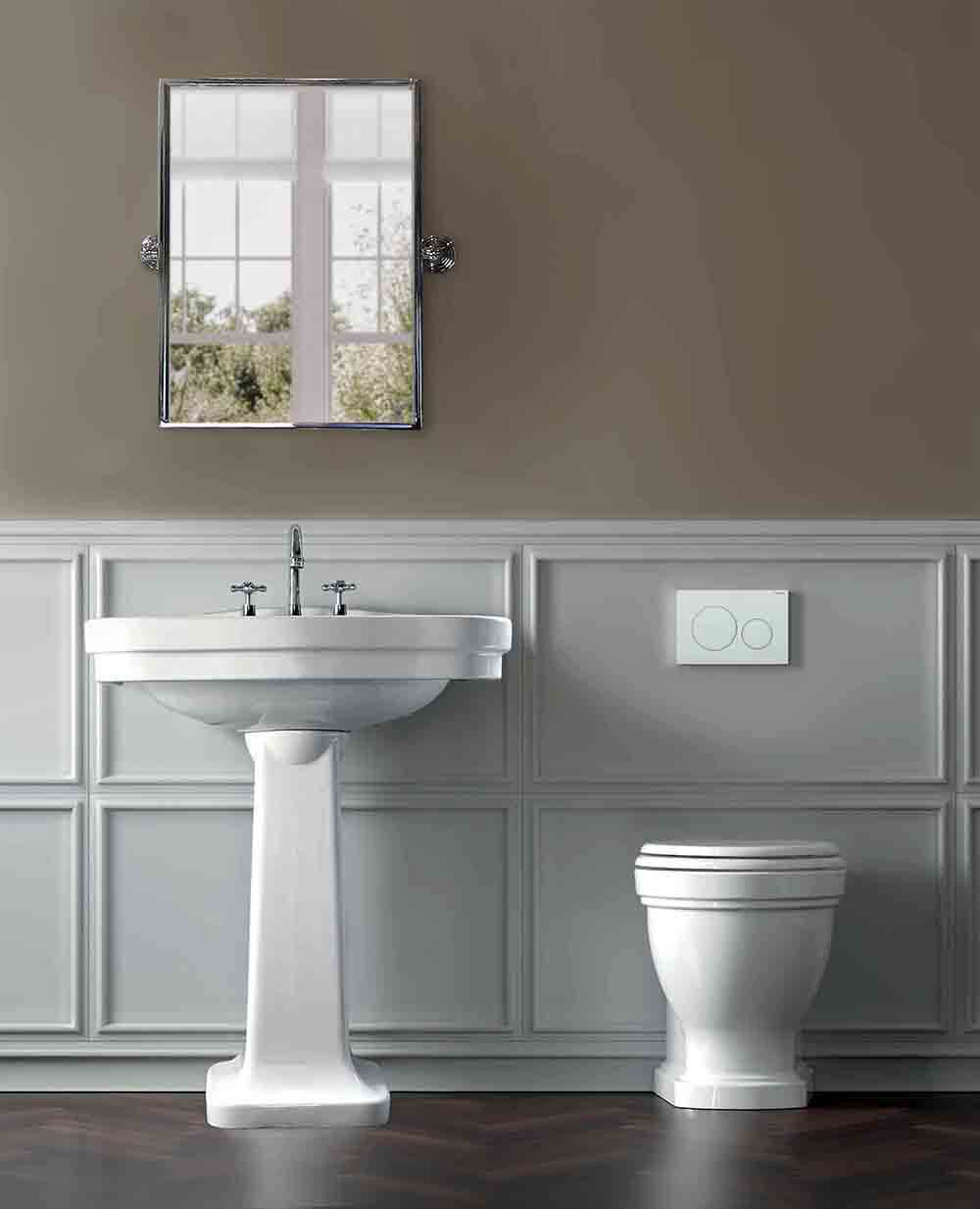Claremont Floor Mounted Pan With Soft Close Seat