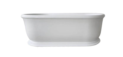 Camden 180 x 85 TitanCast Solid Surface Freestanding Bath - Satin Silk White