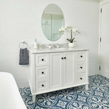 Turner Hastings Coventry 120x55 Single Bowl White Vanity with Marble