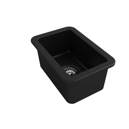 Cuisine 30 x 46 Inset / Undermount Fine Fireclay Matte Black Sink