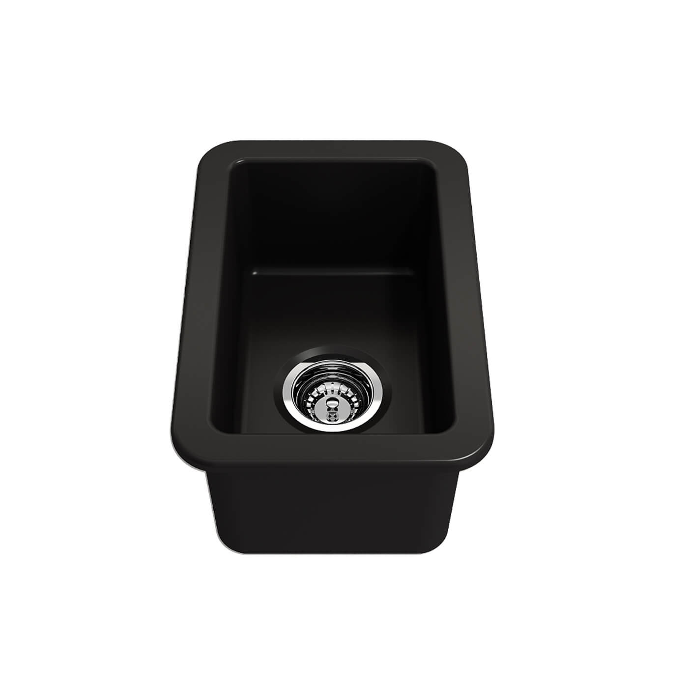 Cuisine 30 x 46 Inset / Undermount Fine Fireclay Matte Black Sink