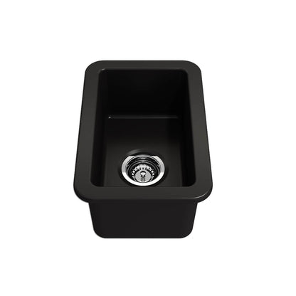 Cuisine 30 x 46 Inset / Undermount Fine Fireclay Matte Black Sink