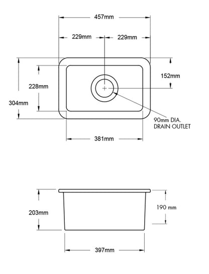 Cuisine 30 x 46 Inset / Undermount Fine Fireclay Matte White Sink