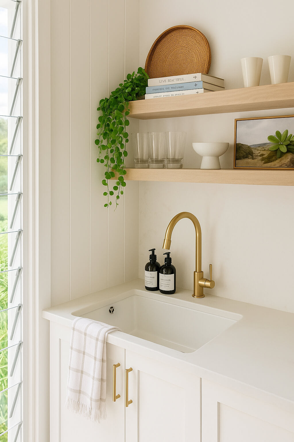 Cuisine 60 x 46 Inset / Undermount Fine Fireclay Gloss White Sink