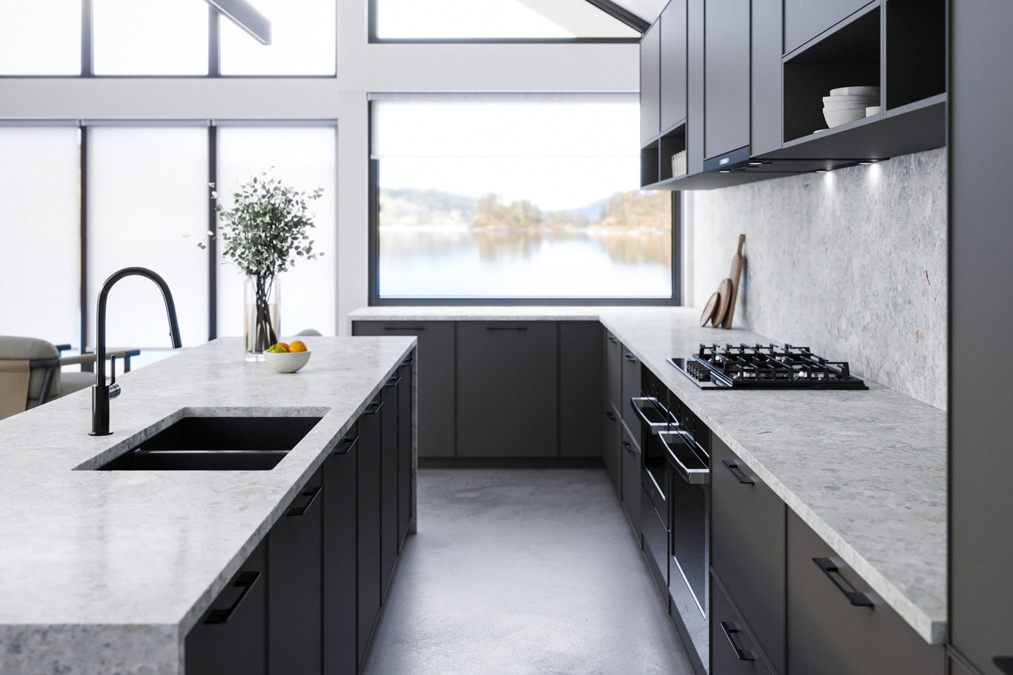 Cuisine 85 x 49 Double  Fireclay Sink