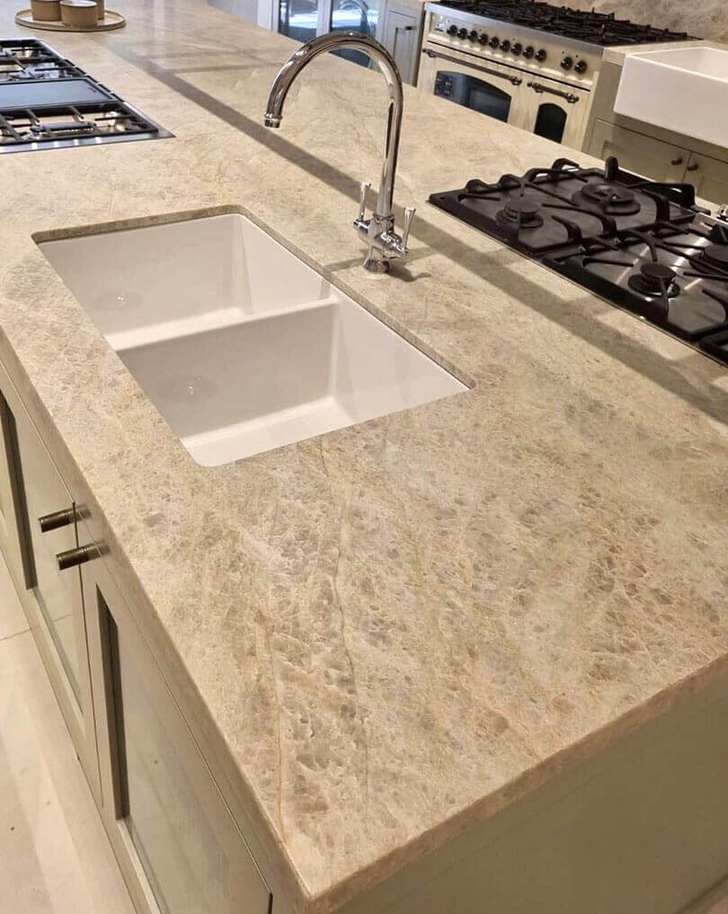 Cuisine 85 x 46 Double Inset / Undermount Fine Fireclay Gloss White Sink