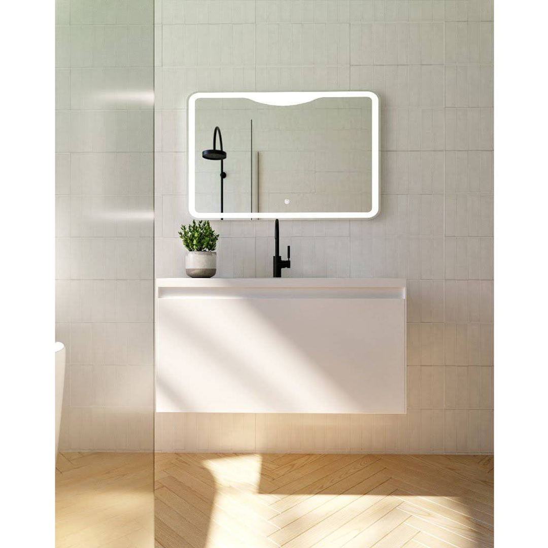 Belbagno Prado 900mm Wall Hung Vanity  900 X 480 X 450