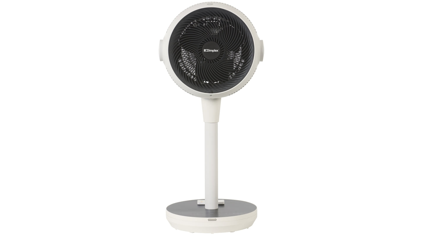 Dimplex Heat & Cool Air Circulator Pedestal Fan - White