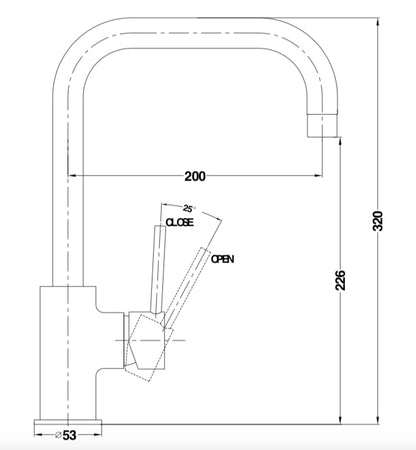 Dolce Square Shape Kitchen Mixer