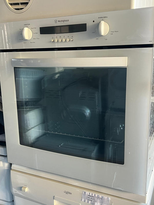 Westinghouse POL668W 60cm Built-In Wall Oven – White – Quality Used | Tested & Cleaned | Reno Spares