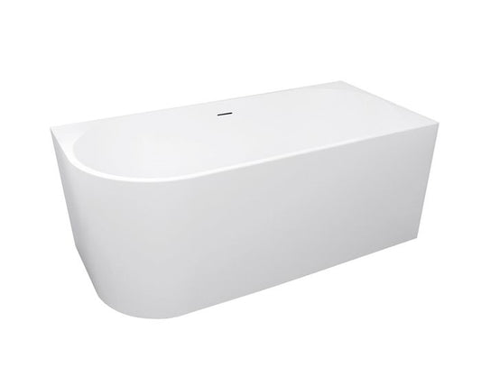 Right Corner 1500x750x580 Gloss White Bathtub OF
