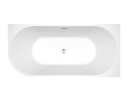 Right Corner 1700X800X600 Gloss White Bathtub OF